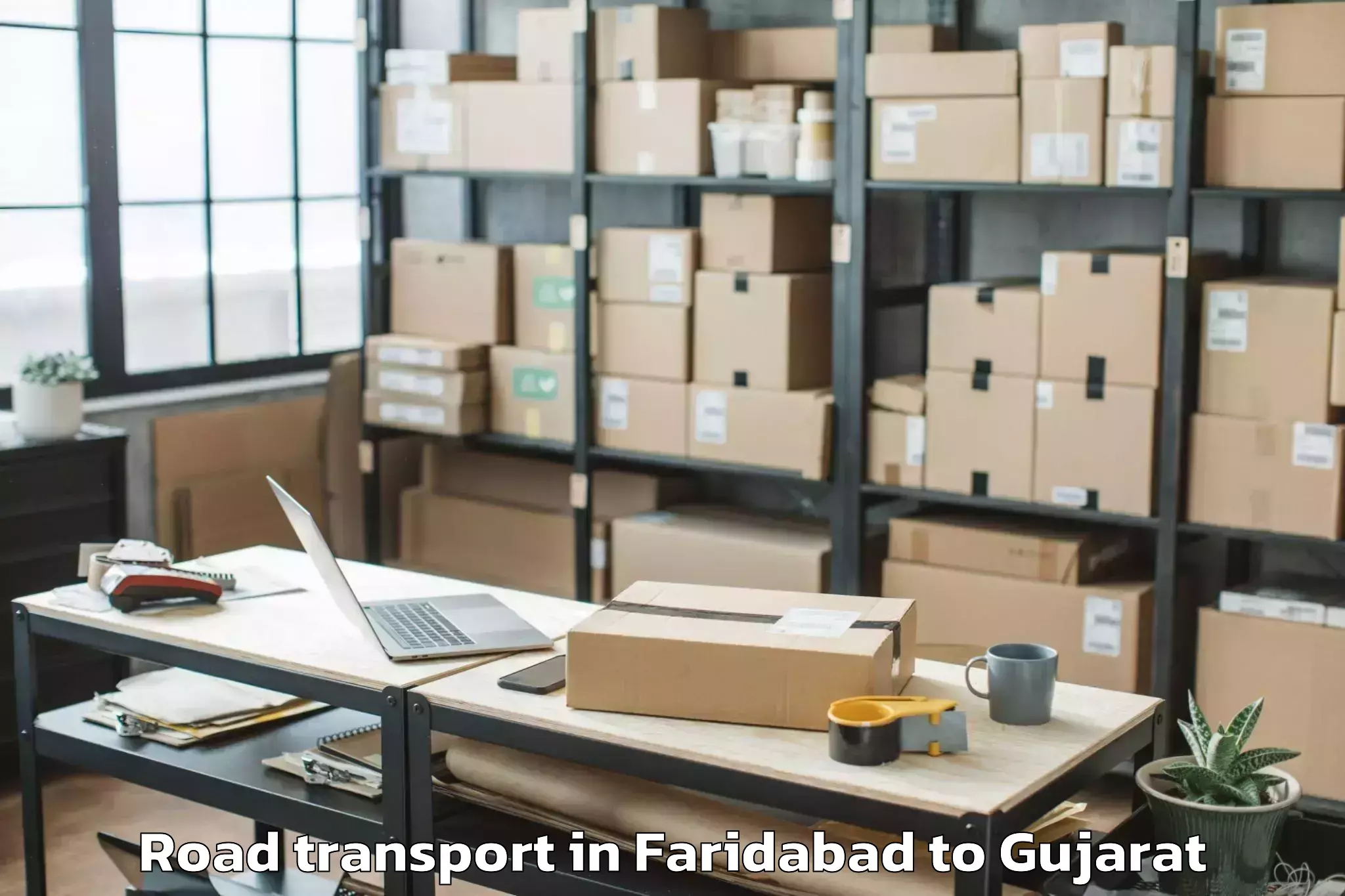 Hassle-Free Faridabad to Ahwa Road Transport